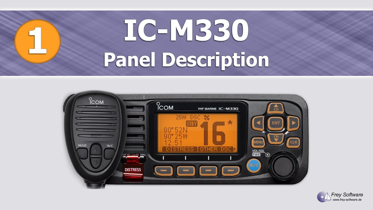 Vorschau: IC-M330 – Front Panel Description